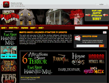 Tablet Screenshot of lancasterhauntedhouses.com